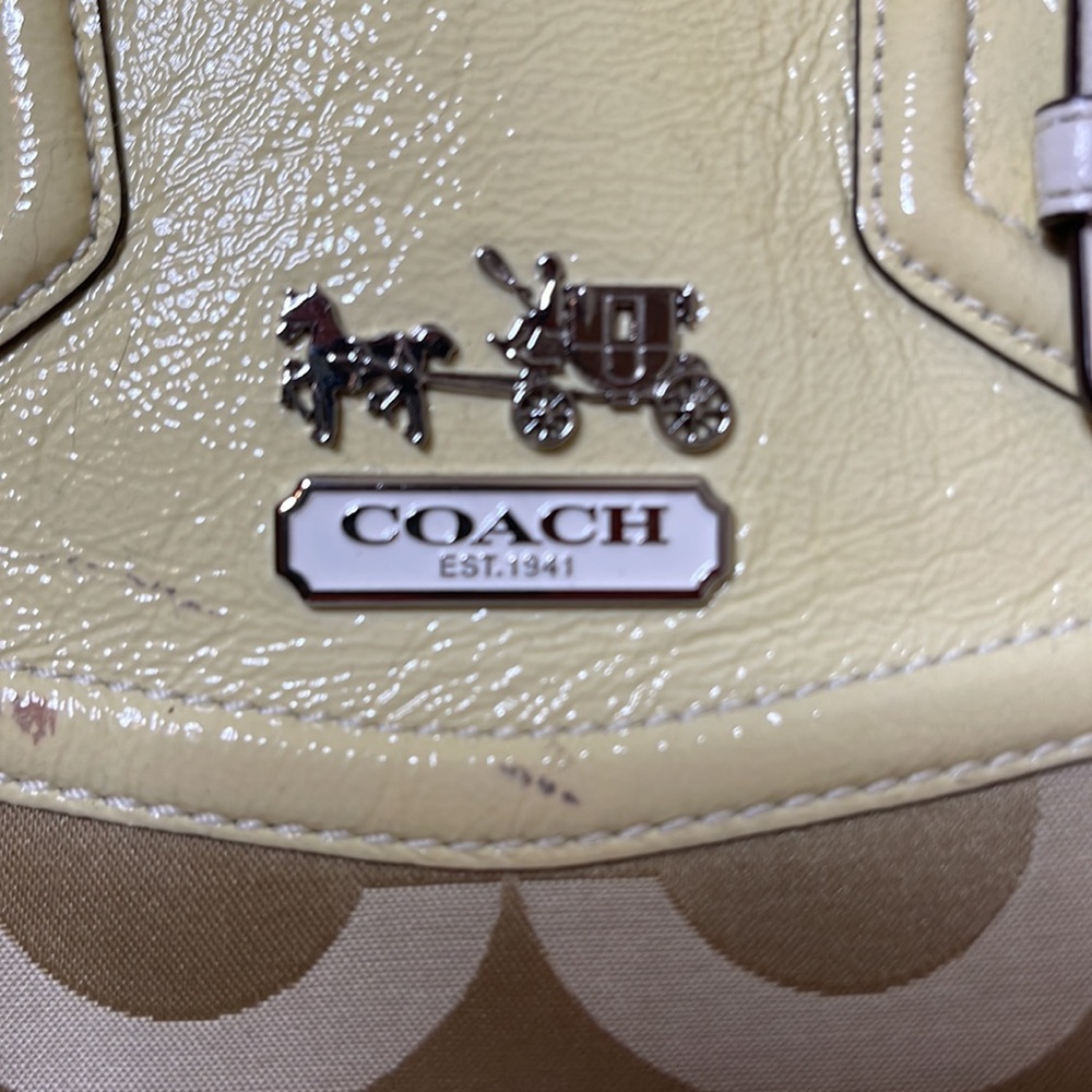 👜Coach Madison Op Art Sateen Carryall - Picture 4 of 16